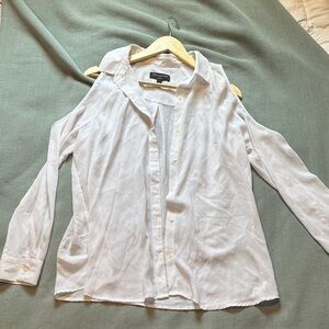 Banana Republic Cream Classic Fit Shirt